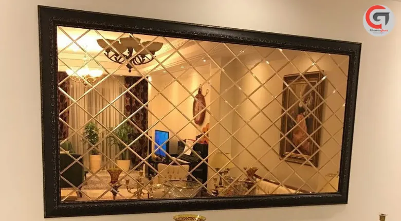 آینه های دکوراتیو لوزی شامپاینی